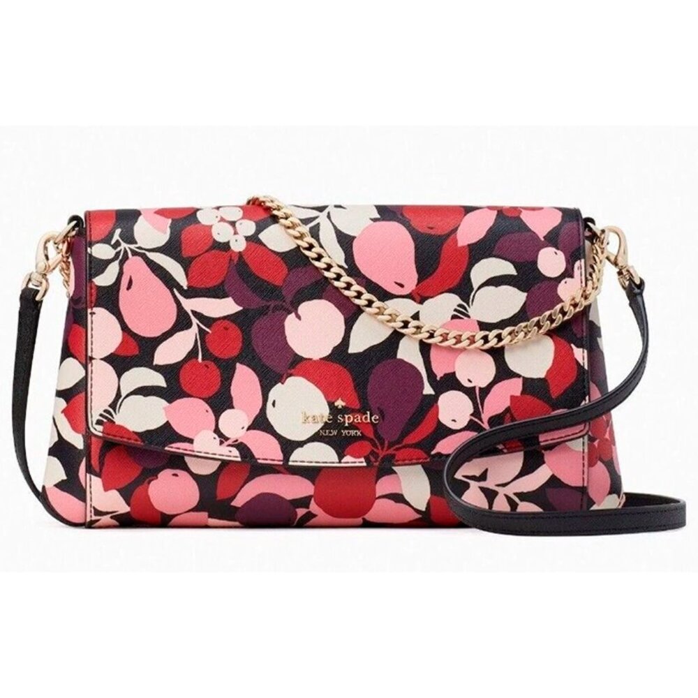 S Kate Spade Laurel Way Greer Chain Crossbody Foliage Saffiano K8455 NWT $299